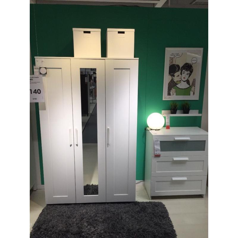 3 Door Wardrobe & Matching Chest with 3 Drawers