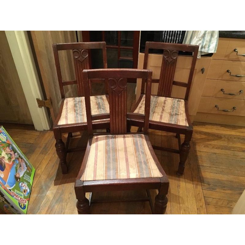 3 dining room chairs