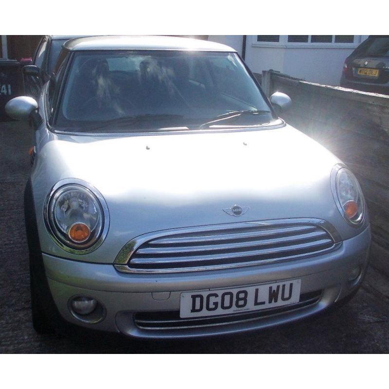 MINI ONE 2008 3 DOOR SILVER MOT 30-05-17 STUNNING CAR