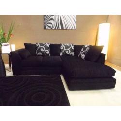 BRAND NEW ZINA SWIRL CORNER SOFA + FREE DELIVERY