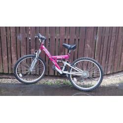 Active MTB mountain bike, 24" in good working condition