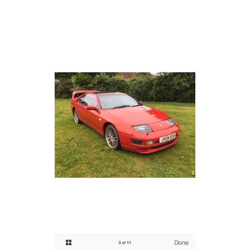 Red Nissan 300zx Rare manual and UK car. Only 18 left.