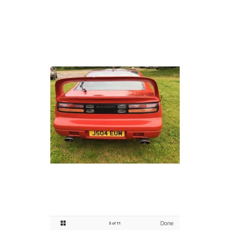 Red Nissan 300zx Rare manual and UK car. Only 18 left.