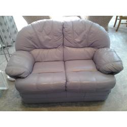 2 x leather sofa's