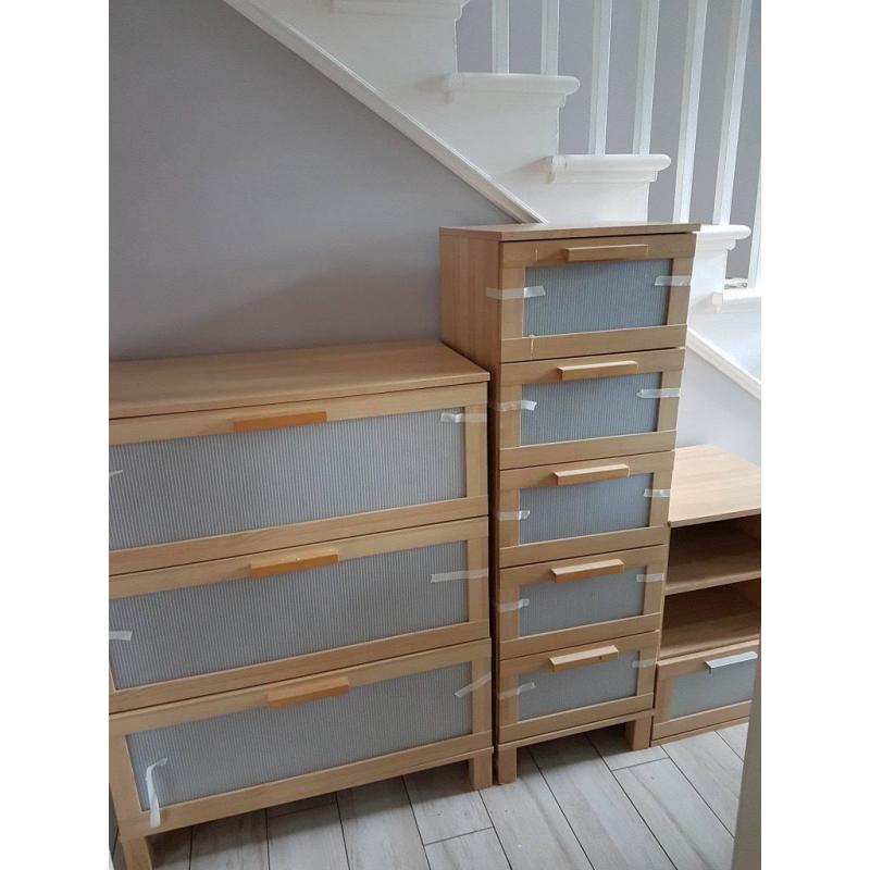 3 Piece Ikea Drawers