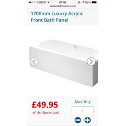 SOLD -Luxury bath panel brand new