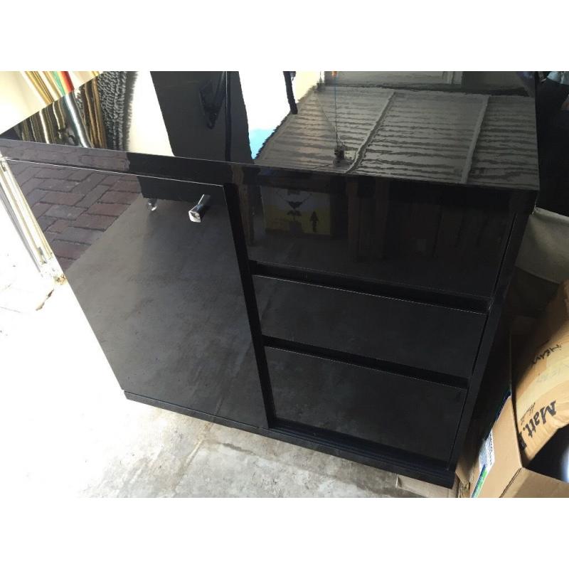 Black Gloss Sideboard