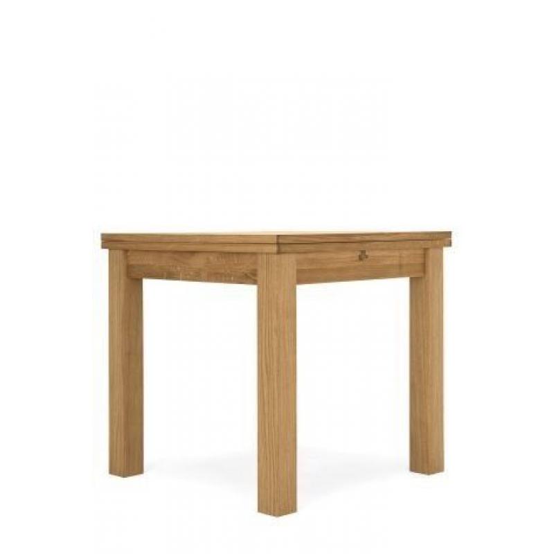 High quality oak square extending dining table with 4 chairs