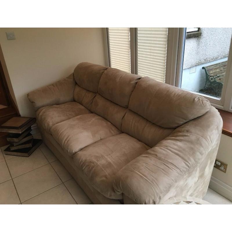 light brown fabric sofa bed