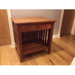 Occasional/Telephone table in solid hardwood with discreet front drawer