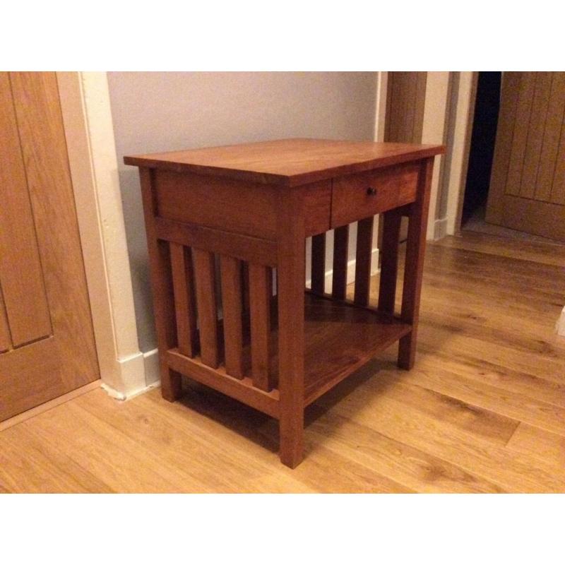 Occasional/Telephone table in solid hardwood with discreet front drawer