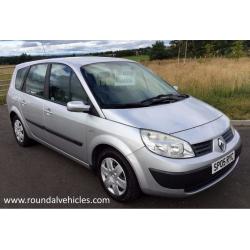 2005 Renault Grand Scenic 7 seater 1.6 vvt rush model in silver /light grey int, 66k, 11 months mot!