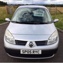 2005 Renault Grand Scenic 7 seater 1.6 vvt rush model in silver /light grey int, 66k, 11 months mot!