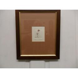 2 signed female nude etchings by Verdyer