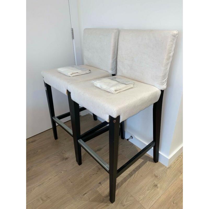 2 x Ikea HENRIKSDAL Bar Stool. RRP ?65 each. 50% off. New covers included.