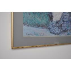 Large Monet Framed Picture 30inches x 27inches - Camille & Child