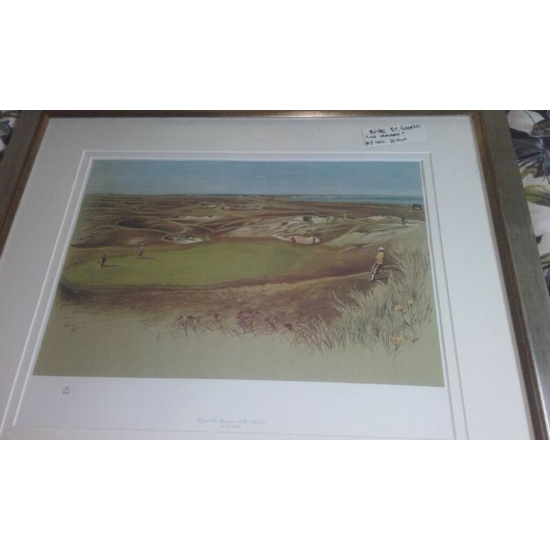 GOLFING PRINT exc .cond