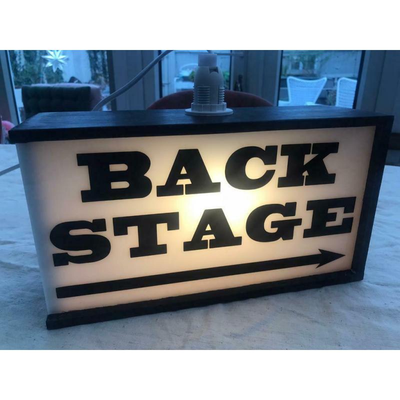 BACK STAGE - LED LIGHT-BOX - In Lead On/Off Switch Free Standing