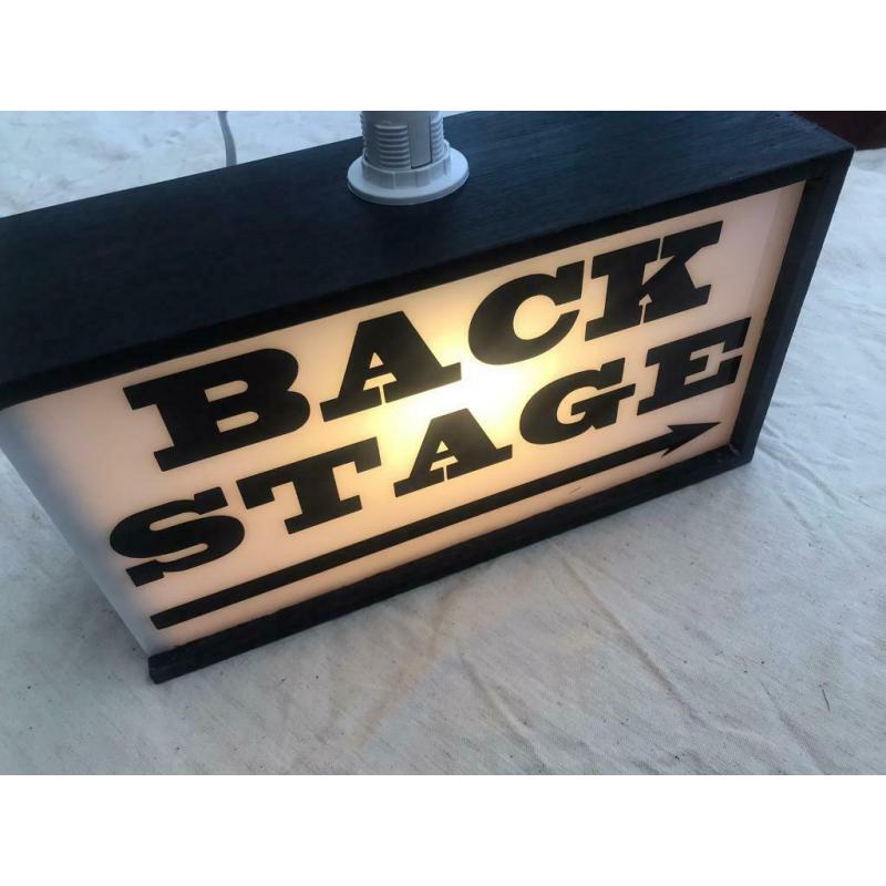 BACK STAGE - LED LIGHT-BOX - In Lead On/Off Switch Free Standing